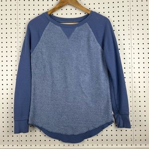 American Eagle Women's Long Sleeve Lightweight Jegging Sweatshirt Size XS Blue